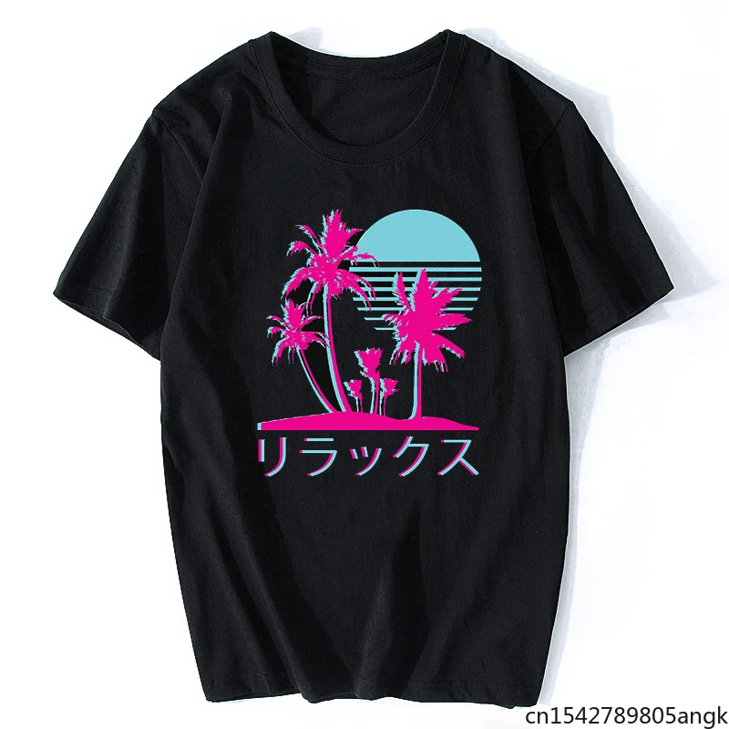 

Vaporwave Aesthetic Retro Vintage Fashion Cool Design Men T-shirt Streetwear Punk Rock Aesthetic Clothes