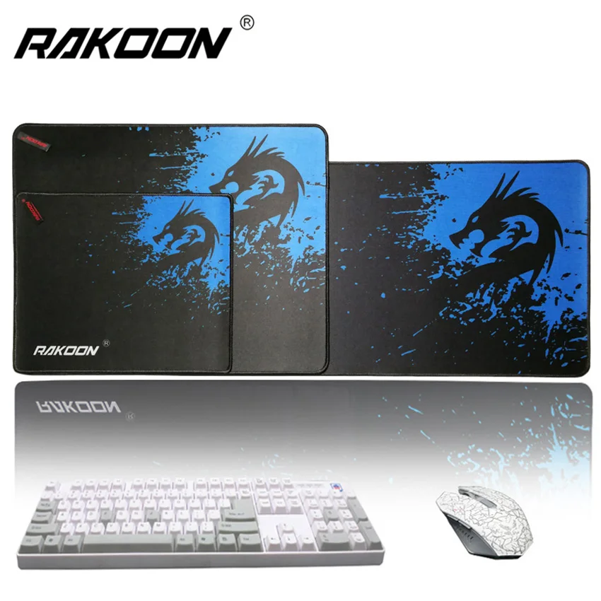 Rakoon большой игровой коврик для мыши для геймера, фиксирующий край, Коврик Для Мыши для ПК, ноутбука, компьютера, коврик для мыши для CS GO League of legends Dota