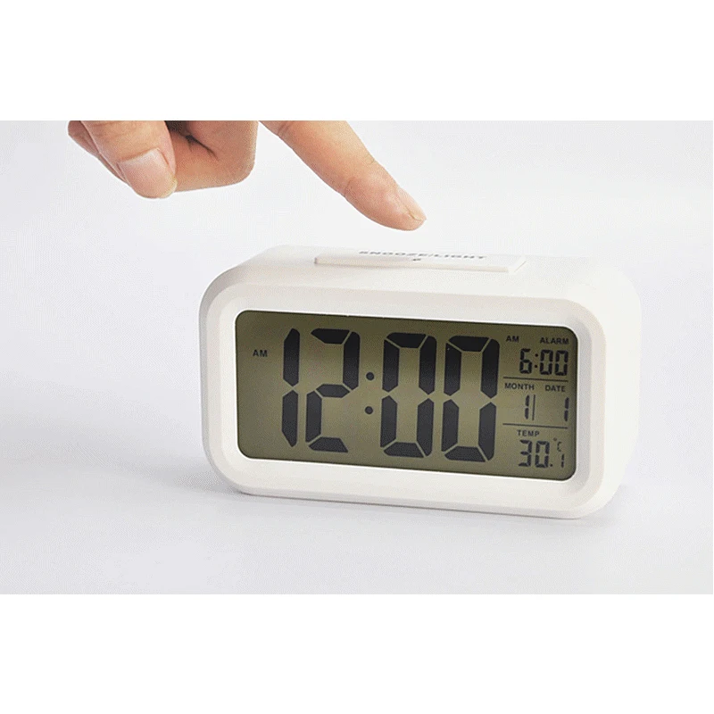 

LED Digital Alarm Clock Backlight Snooze Mute Calendar Desktop Electronic Backlight Table clocks Desktop clock