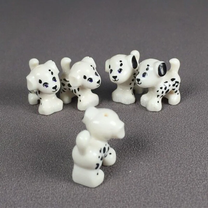 Фигурки животных MOC 5 шт./компл. аксессуары модель кирпичи для домашних собака