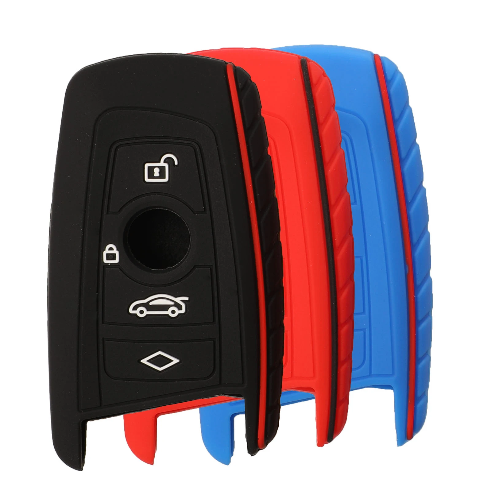 

Bilchave 10pcs 4 Buttons Remote Car Key Silicone Case Cover Fob For BMW F10 F20 F30 Z4 X1 X3 X4 M1 M2 M3 E90 1 2 3 5 7 SERIES