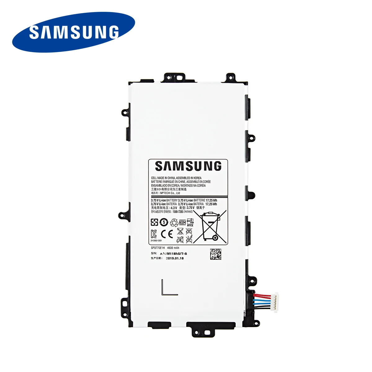 SAMSUNG Orginal Tablet SP3770E1H Battery 4600mAh For Samsung Galaxy Note 8.0