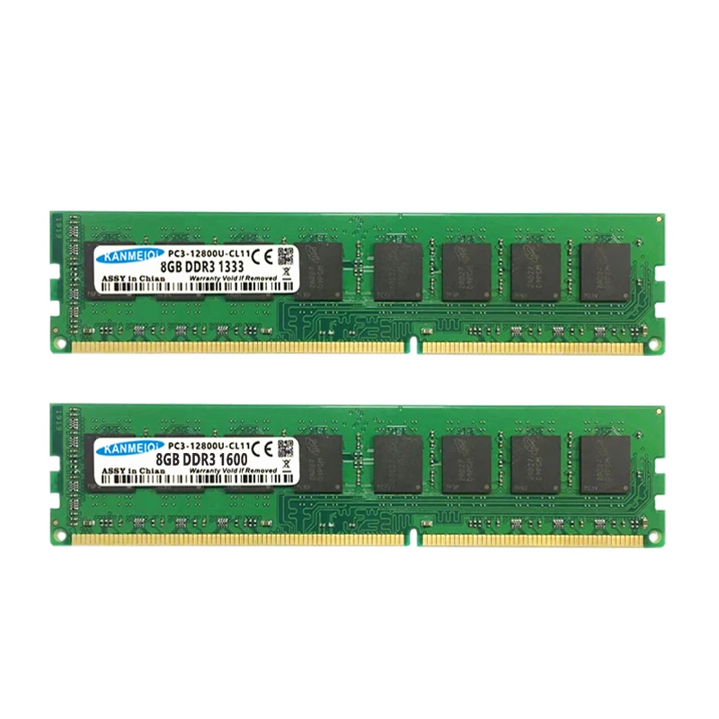 KANMEIQi DDR3 ram 8GB 1333/1600MHz Настольный модуль памяти 240pin 1,5 v Dimm AMD/Intel