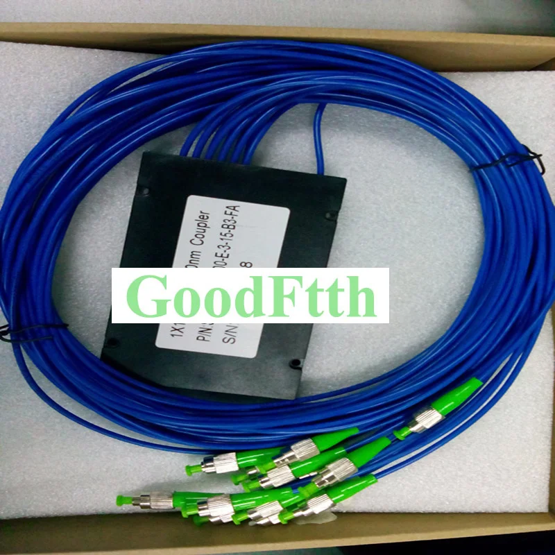 Fiber Optic FBT Splitter Coupler 1X12 FC/APC SM Armoured Armored Cable Customized Ratio GoodFtth