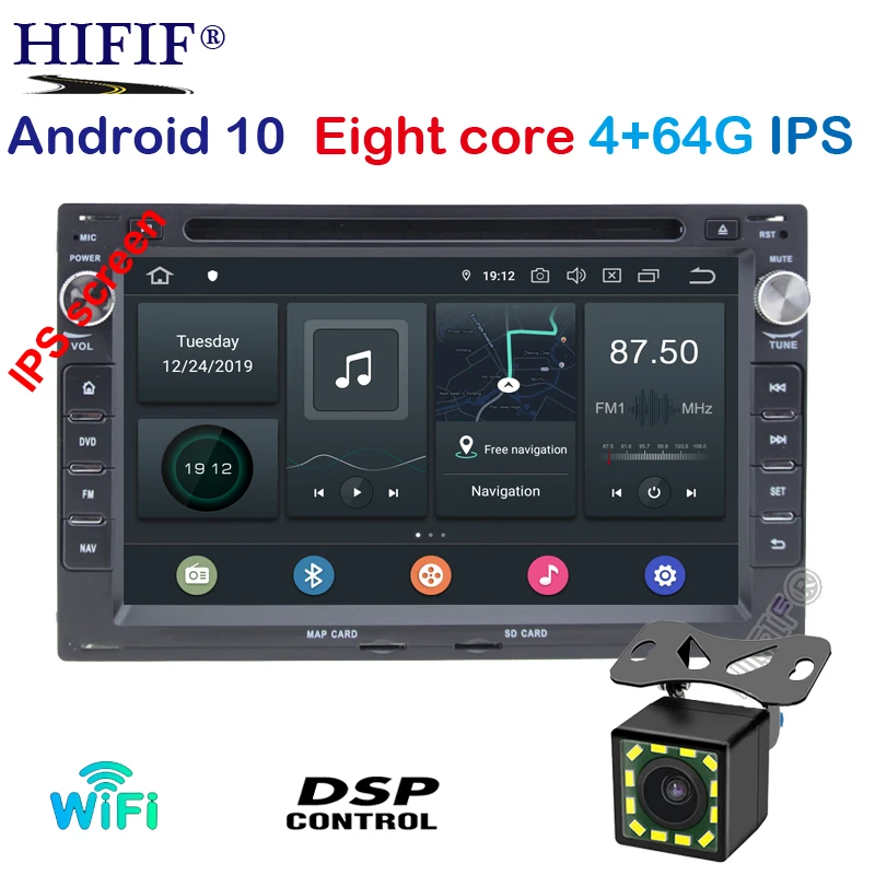 4G RAM + 64G ROM IPS DSP 7 дюймов Android 10,0 2DIN автомобильный DVD GPS для VW PASSAT B5 B4 Для GOLF4 автомобильный dvd андроид 2Din GPS Navi Радио