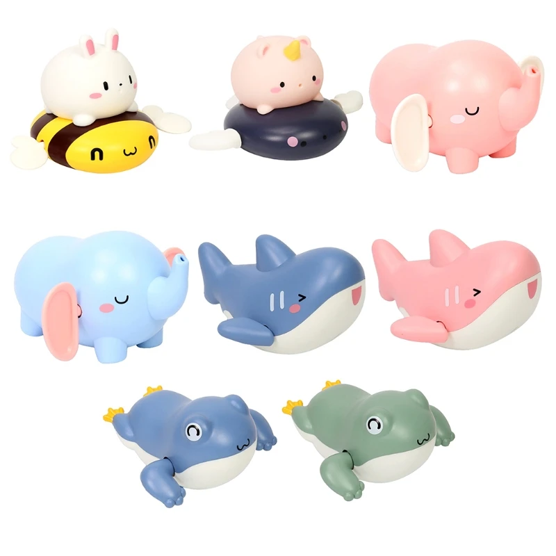 4inch Bathtub Toy Summer Toy for Baby Beach Parent-Children Interactive Toy Bathtub Water Playing Wind-up Toy for Infant