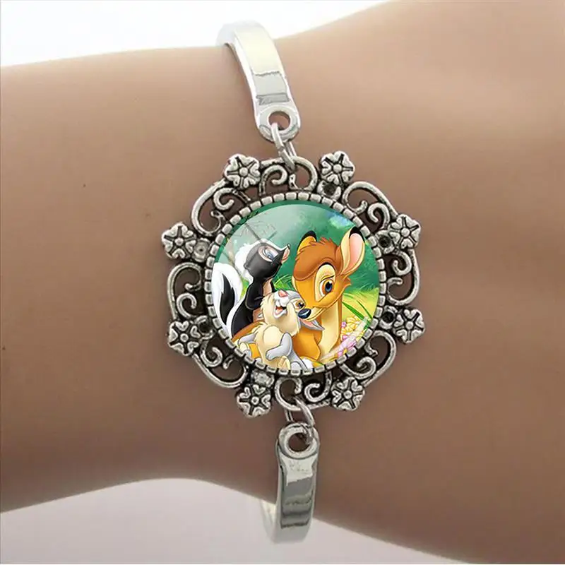 Кружевной браслет с изображением кролика Диснея оленя Бэмби классические