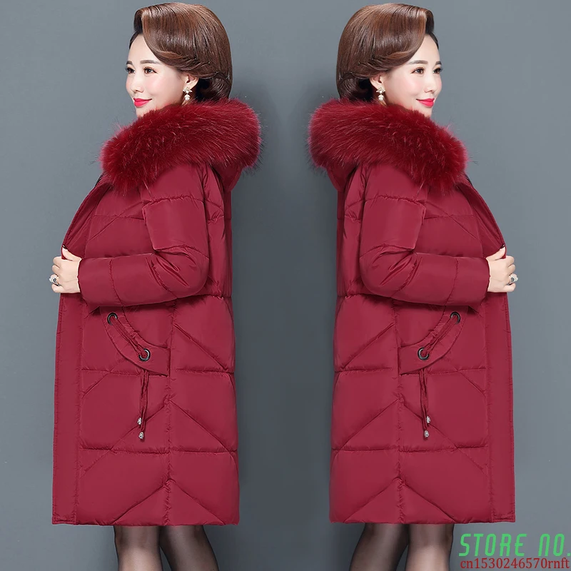

Women New 2020 Feminine Coat Mid-length Large Size M-6XL Women's Down Padded Jacket Slim Padded Jacket