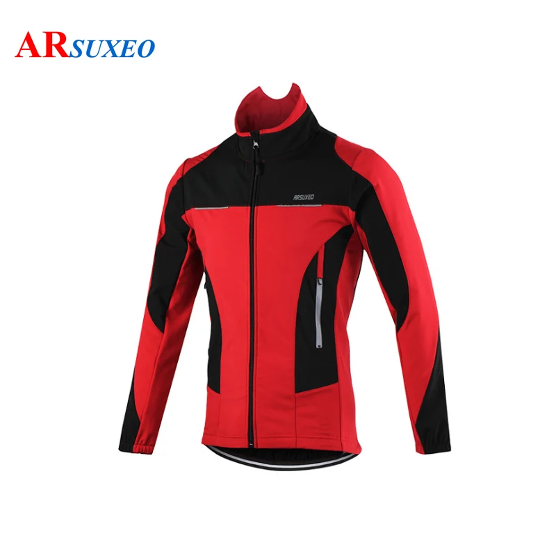 ARSUXEO велосипедная Куртка зимняя теплая одежда ветрозащитная roupa de ciclismo пальто