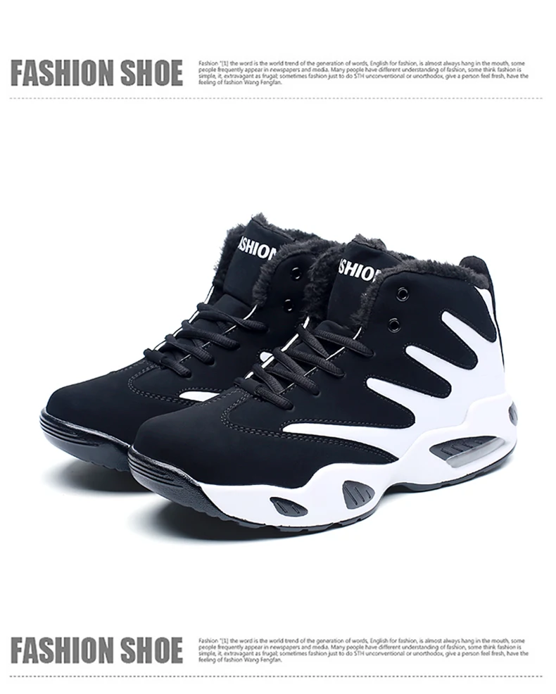 Shoes Men Sneakers Plush Warm Snow Boots Men Boots Fashion Hip Hop Shoes Men Sneakers Casual Shoes tenis masculino adulto AODLEE