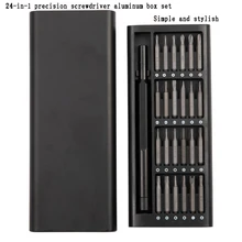 24 In 1 Screwdriver Set Precision Magnetic Screw Driver Bits Torx Hex Bit Handle Mobile Phone Repair Screwdrive Kit Tools