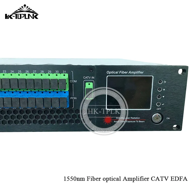 2U/80 Вт 32 порта 16/17dBm CATV EDFA 1550nm волоконно-оптический амплитfier WDM CATV EDFA SC/APC-SC/UPC разъем