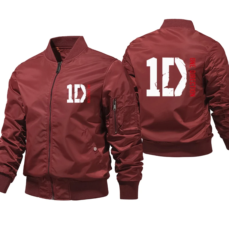 

Bomber Jacket One Direction Men Fashion Casual Windbreaker Jacket Coat Men Autumn Outwear Jacket Mens