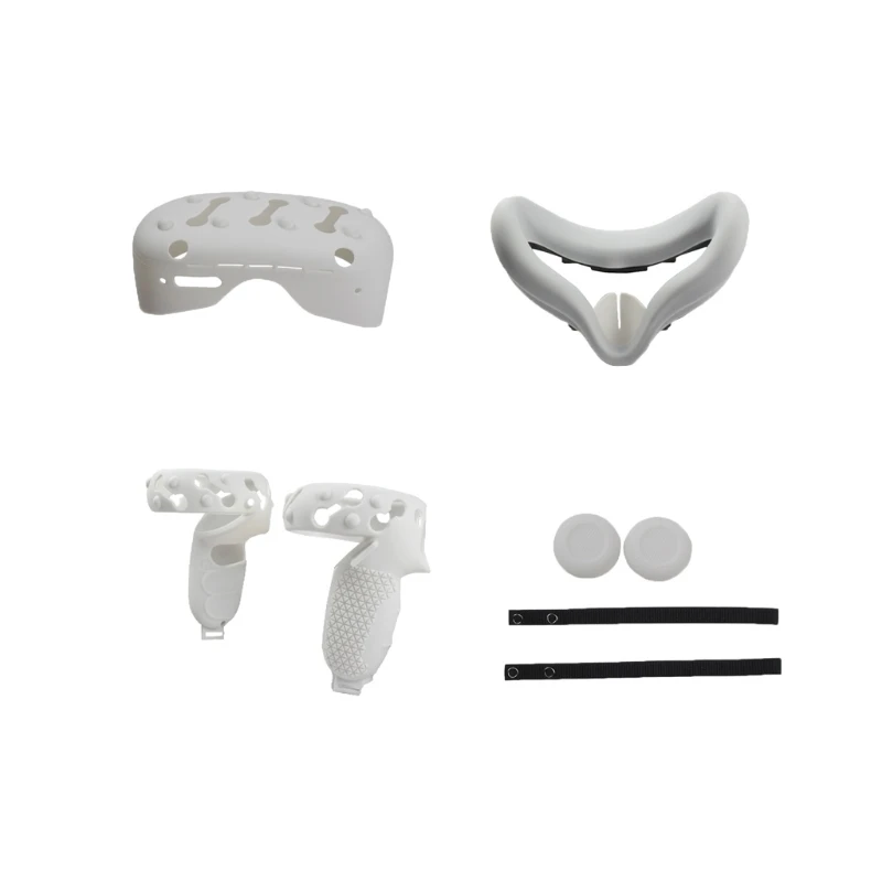 

Anti-Slip VR Protection Skin Rocker Cap Silicone Case Handle Grip Strap for -Oculus Quest 2 Touch Controller