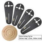 Круглый режущий джиг для Bosch Makita, электрический ручной триммер, деревообрабатывающий фрезерный станок, Круглый режущий паз, инструменты сделай сам для деревообработки, фрезерование