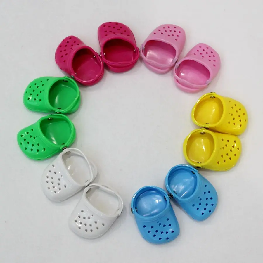 

Wholesale Hot Beach Sandals Slippers Shoes for 43cm Height American Dolls Toys Fashion Shoes Sandal fit 18 inch Girl Dolls