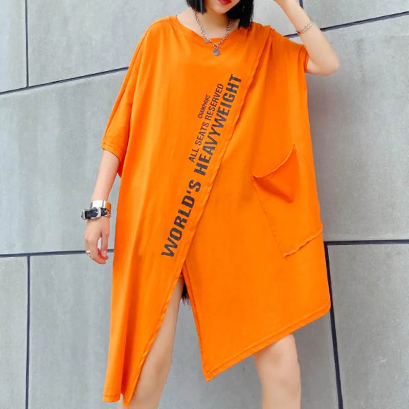 

XUXI Short-sleeved T-shirt Women 2021 New Summer Fashion Printing Tops Pure Cotton Loose Tops T Shirt Thin E2036