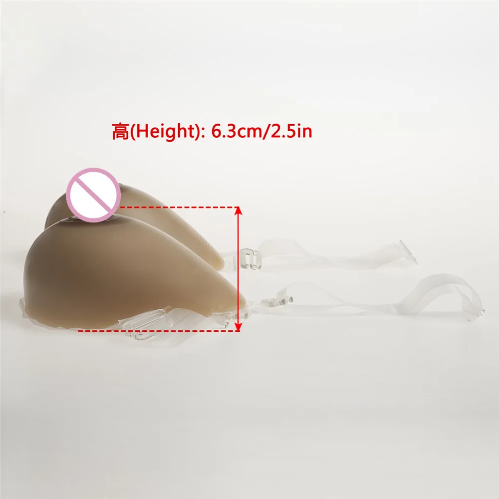 

Crossdresser Breast Form 1000g/pair Strap-On Silicone Breast Drag Queen Shemale Transgender Artificial Fake Boobs