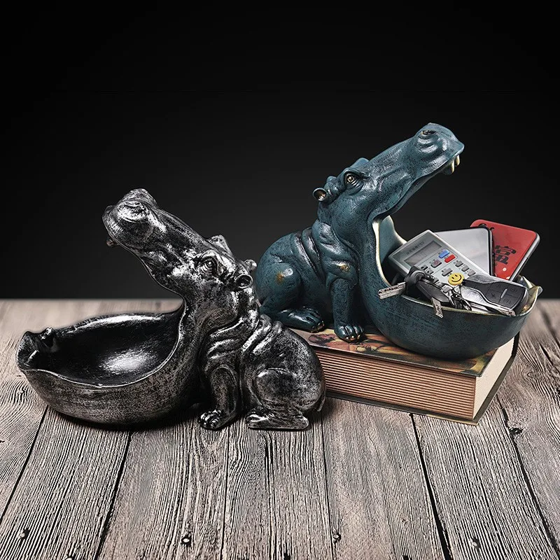 Статуя бегемота из смолы скандинавские абстрактные фигурки инструмент для