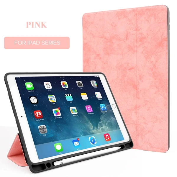Pink Чехол для IPad, ультра тонкий чехол с функцией автоматического сна, также для нового IPad 9,7 дюймов и выпуска. A1822 A1823 A1893 A1954 - Цвет: Pink