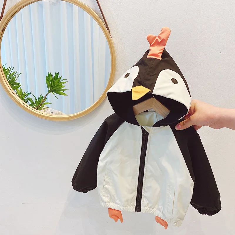 

Penguin Girls Coats Little Girls Clothing Toddler Jacket Fall Clothes for Toddler Girls Hooded Toddler Girl Fall Clothes 2021