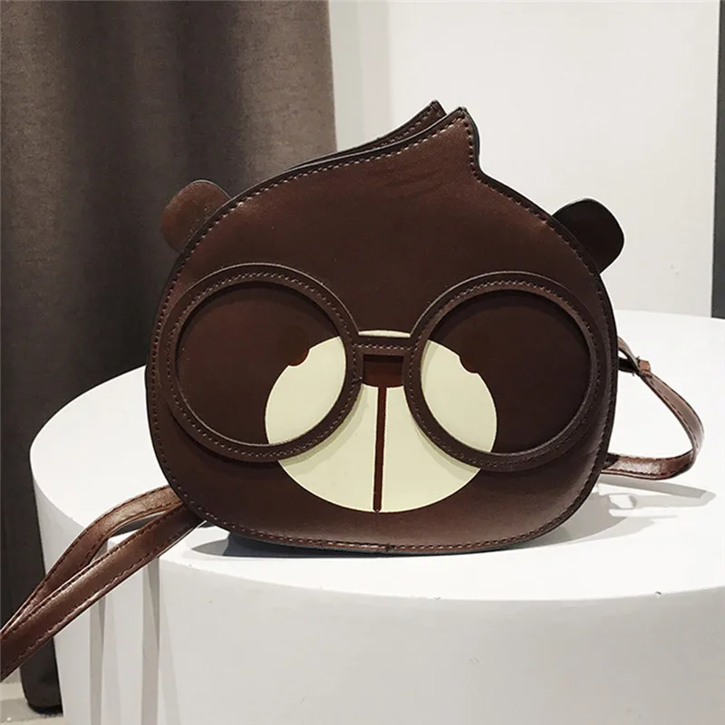 Милая мини-сумка для девочек сумка-мессенджер через плечо с беличьими глазами из