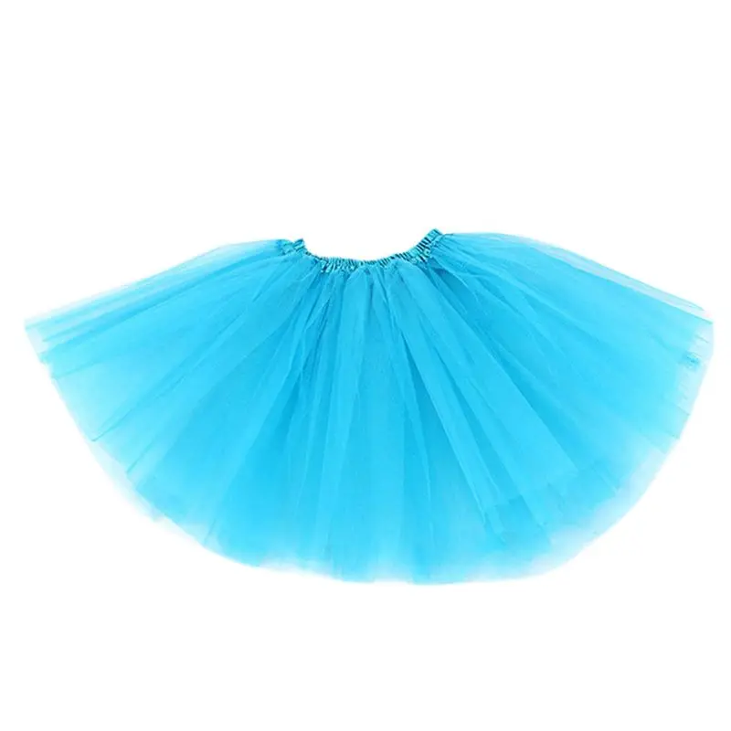 

Children Kids Girl Three Layered Ballet Dance Tutu Skirt Classic Solid Color Mini Pleated Dress Elastic Party Petticoat 10 2-8T