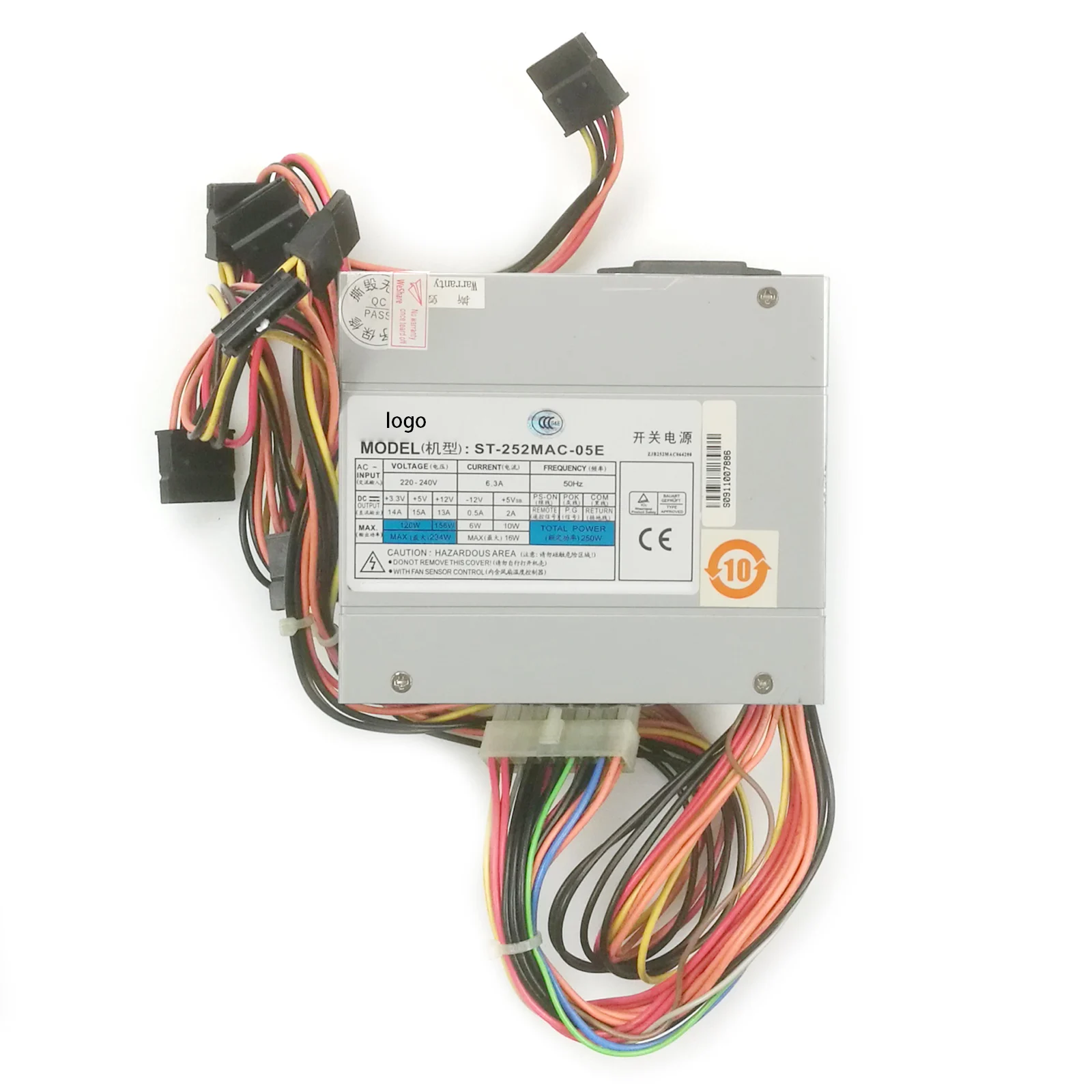 Для Seventeam ST-250MAC-05E 250W 8 * SATA Psu