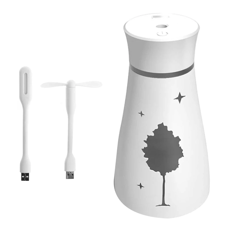 

Maple Leaf Air Humidifier, USB Purifier with LED Light Fan Essential Oil Diffuser for Home Office Bedroom Baby Kids Desk