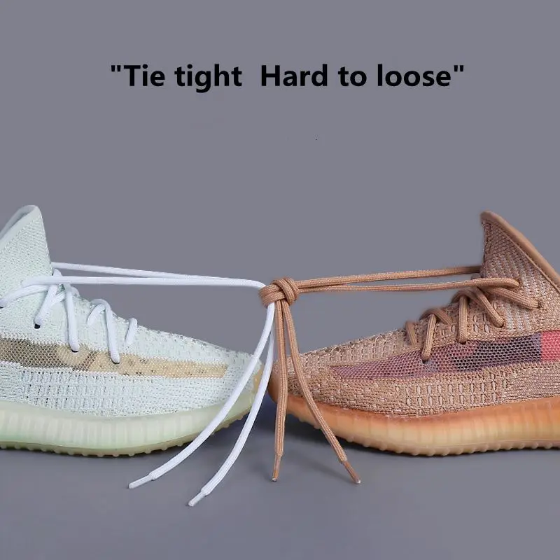 1Pair New 2022 Round Shoelaces Polyester Solid Classic For Yezy Sports Martin Boot shoeslace Sneaker Shoe Laces Strings 20colors