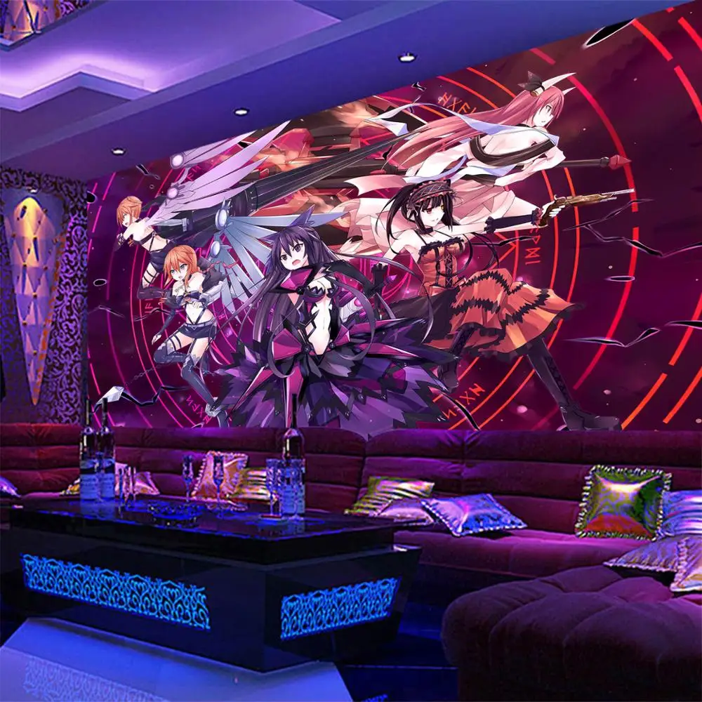 [Самоклеящаяся] 3D свидание прямая трансляция 229 японское аниме настенная бумага