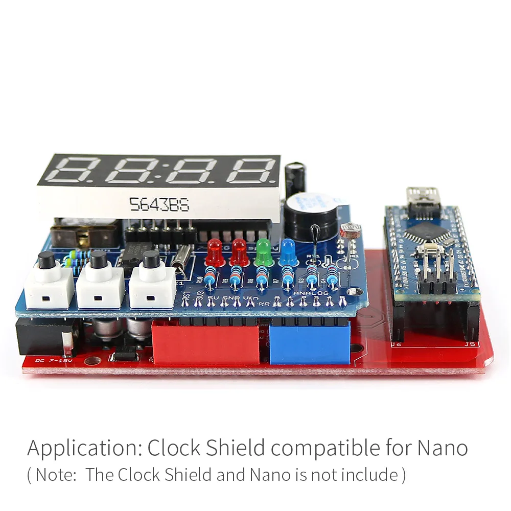 Плата расширения IO Shield для Nano с регулятором/предохранителем совместимая Arduino|board