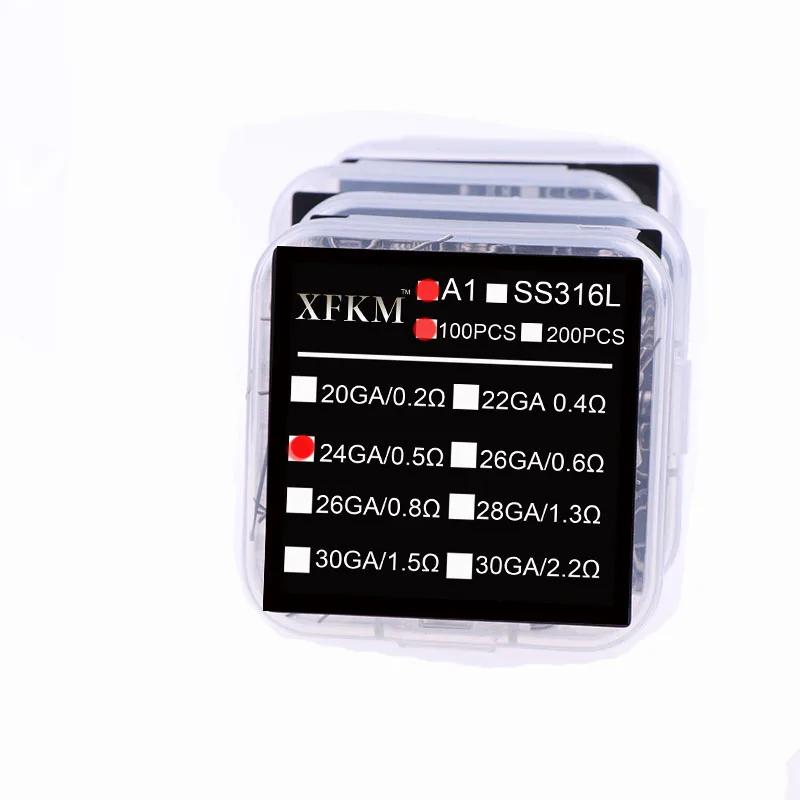 XFKM 100 шт. rda rta rdta фитильный провод для атомайзера MTL катушка предварительно