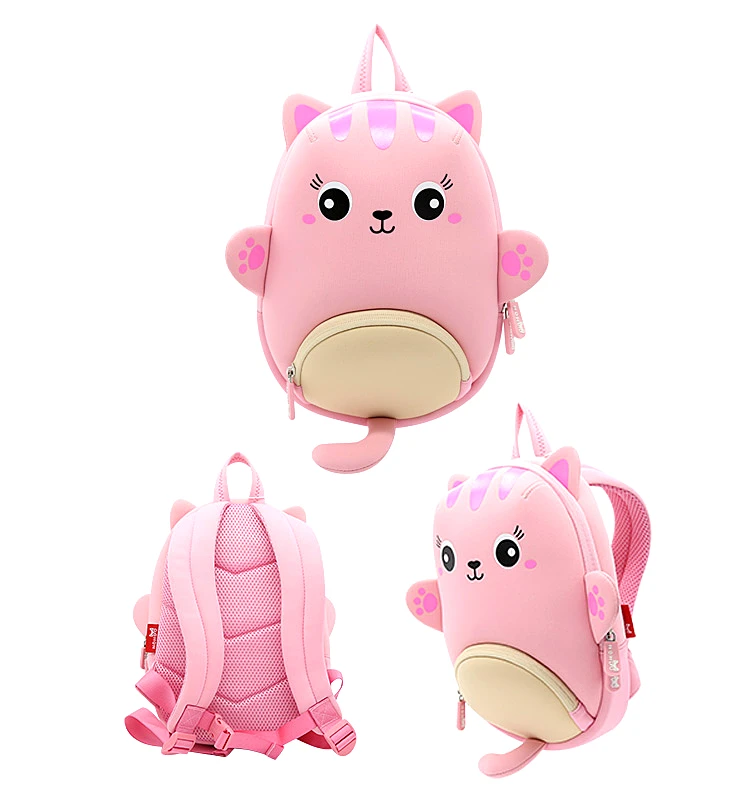 NOHOO mochila, Детская сумка с 3D рисунком животных, Детский рюкзак для детей 1-3 лет, водонепроницаемый рюкзак для путешествий, милые школьные сумки