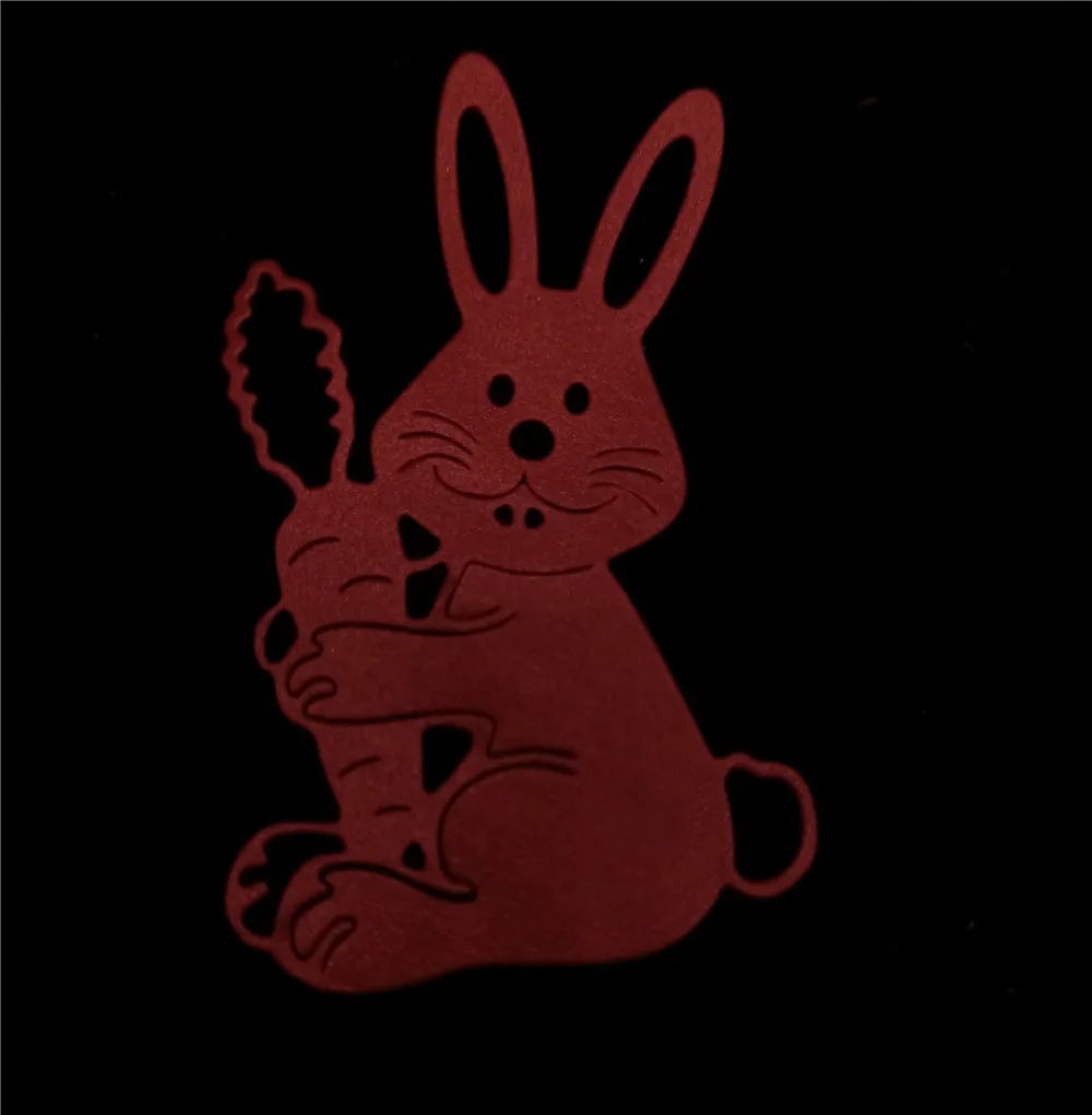 

rabbit template Metal Cutting Dies Bunny Shape Easter Scrapbooking Album Greeting Card Making stamp dies cut stencil mold