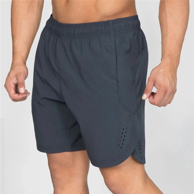 

2021 New Summer Men shorts Fitness Bodybuilding shorts Man Mesh Breathable Quick Drying Fashion Casual Joggers Sportswear