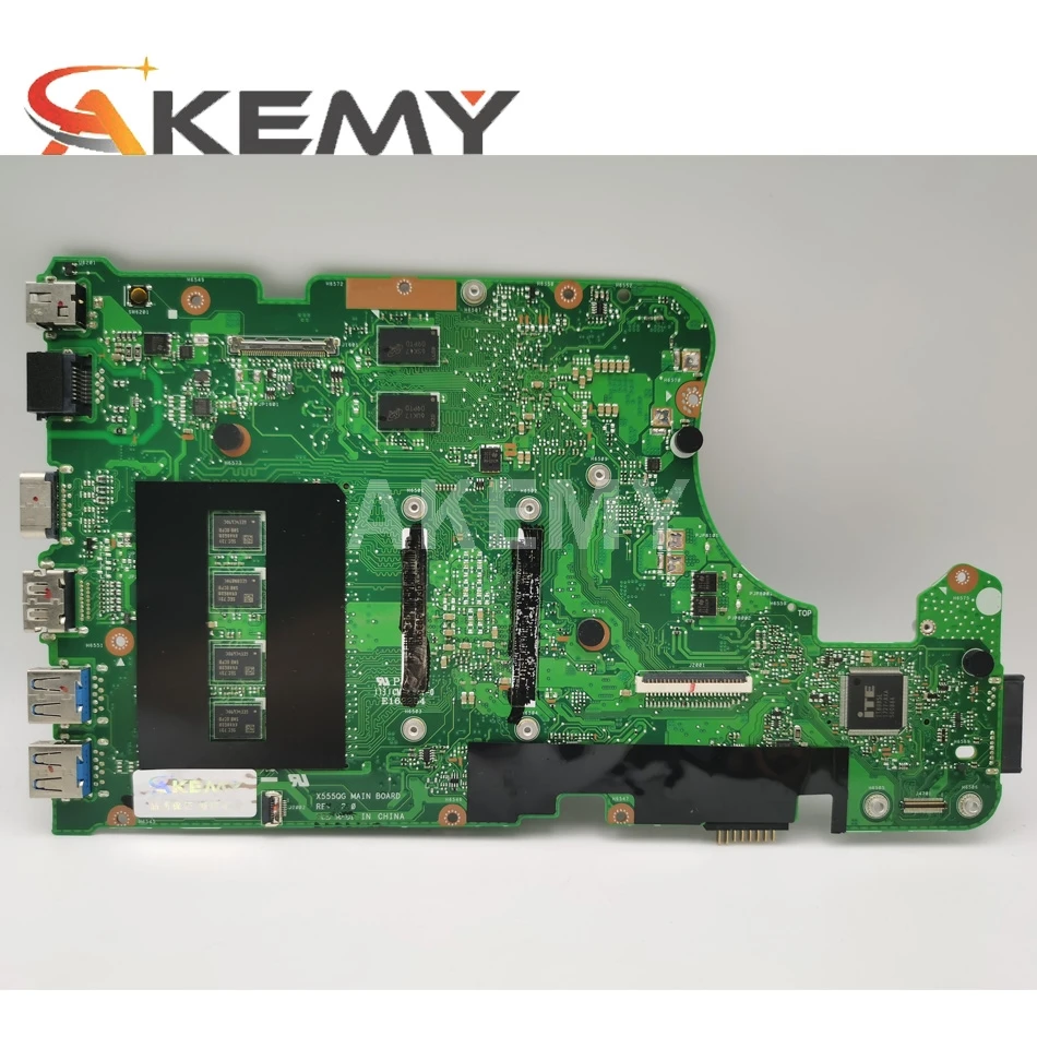new akemy x555qg laptop motherboard for asus x555q x555b x555bp k555b a555b k555q original mainboard 8gb ram a9 cpu r5 m420 free global shipping