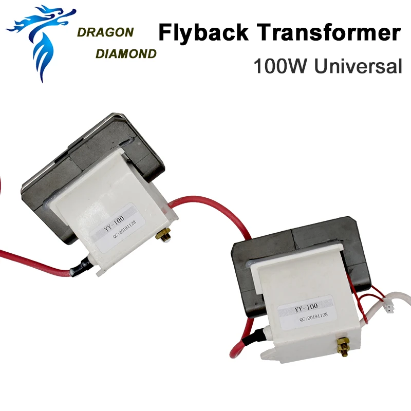 DRAGON DIAMOND  CO2 Laser  High Voltage Flyback Transformer For Laser Engraver CO2 100W Laser Power Supply