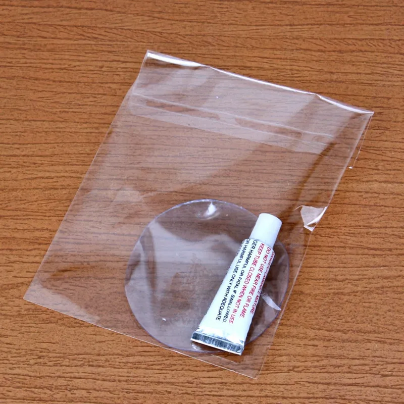 

Inflatable Products Swimming Tube Repair Glue a Tube of Glue Two-Piece Transparent Repair Piece Packed in Small One OPP Bag