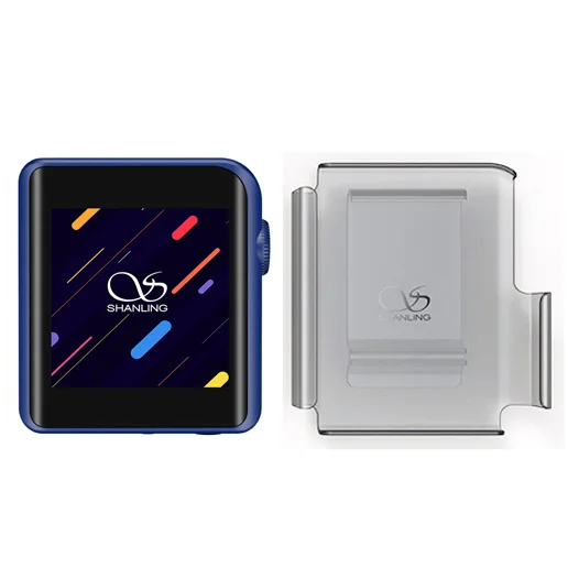 Blue and Clip case SHANLING M0 мини mp3-плеер ES9218P 32 бит/384 кГц Bluetooth AptX LDAC DSD mp3 FALC портативный музыкальный Hi-Res аудио плеер - Цвет: Blue and Clip case