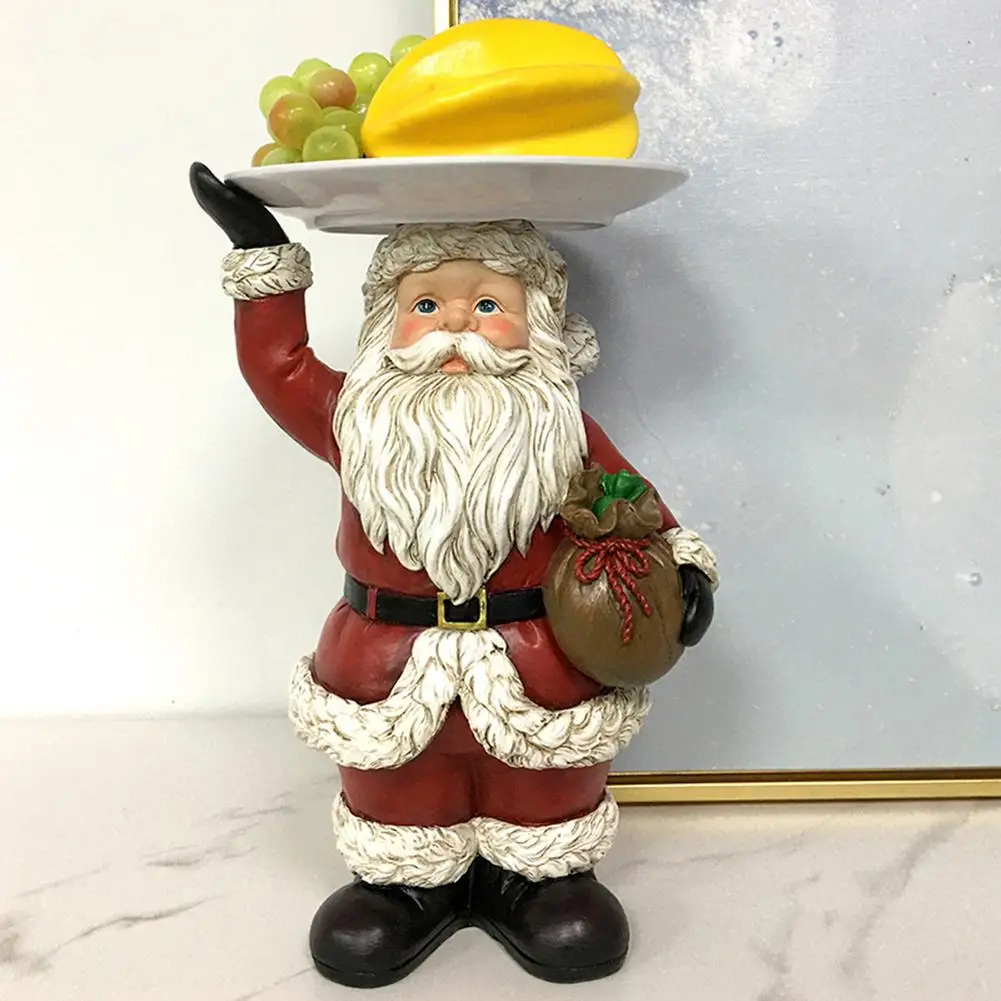

New Year Decorations 2022 Santa Claus Resin Figurine For Bedroom Decoration Navidad Decoraciones Para El Hogar Resin Craft