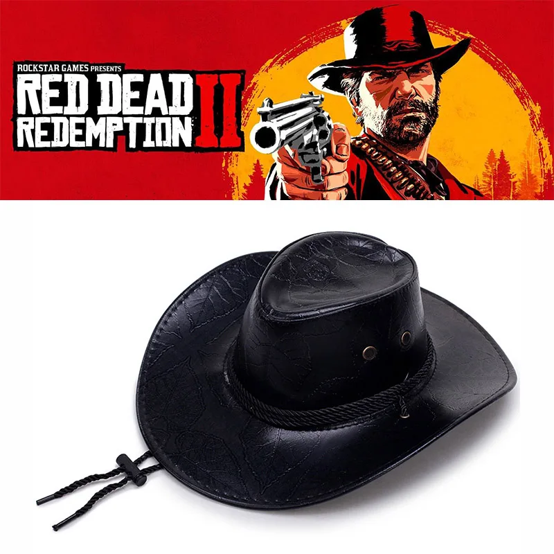 Игра Red Dead Redemption 2 Arthur Morgan косплей ковбойская шляпа одежда реквизит кожаный