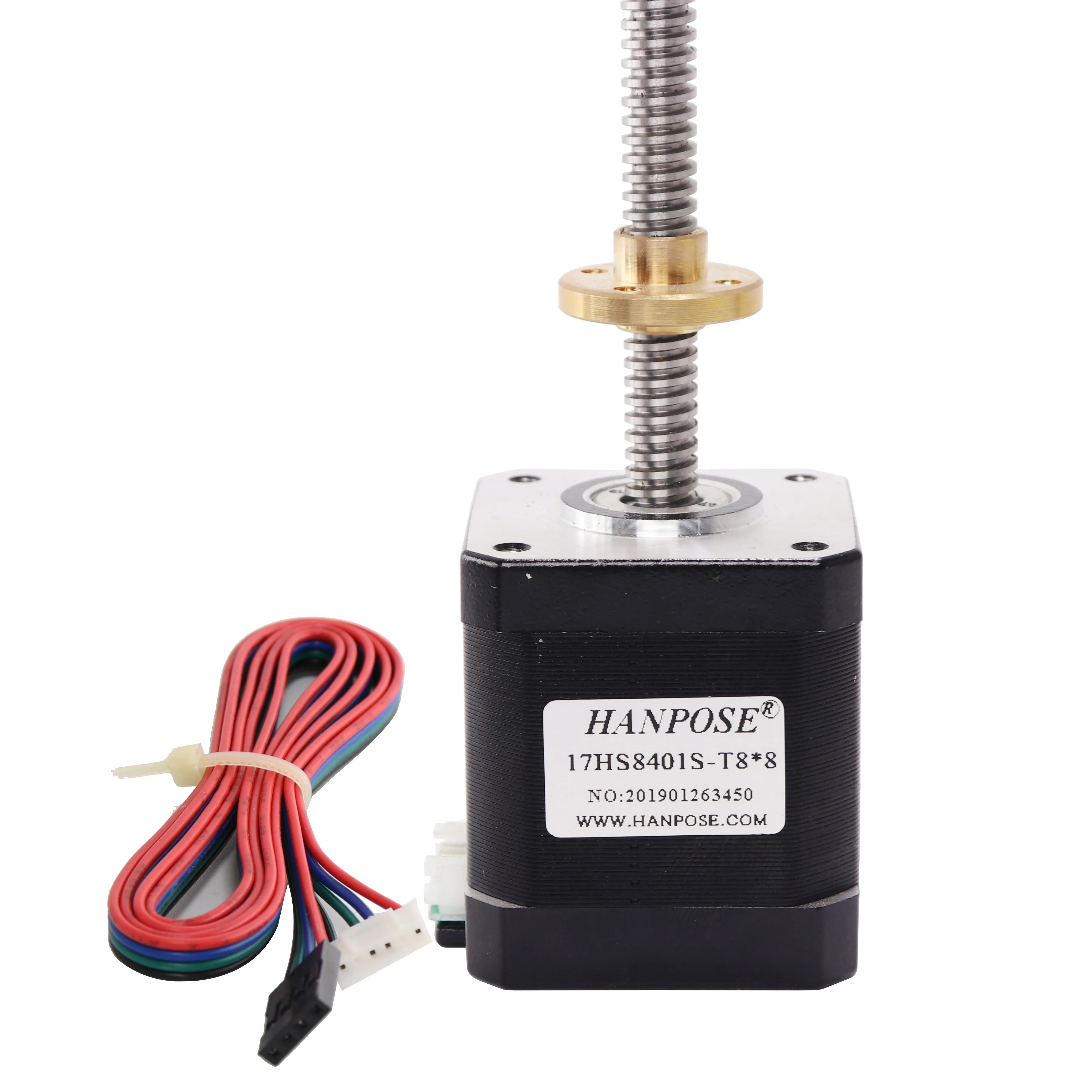 Шаговый двигатель Nema17 4 lead 42 17HS8401S T8*8 винтовой стержень линейный 310 мм с