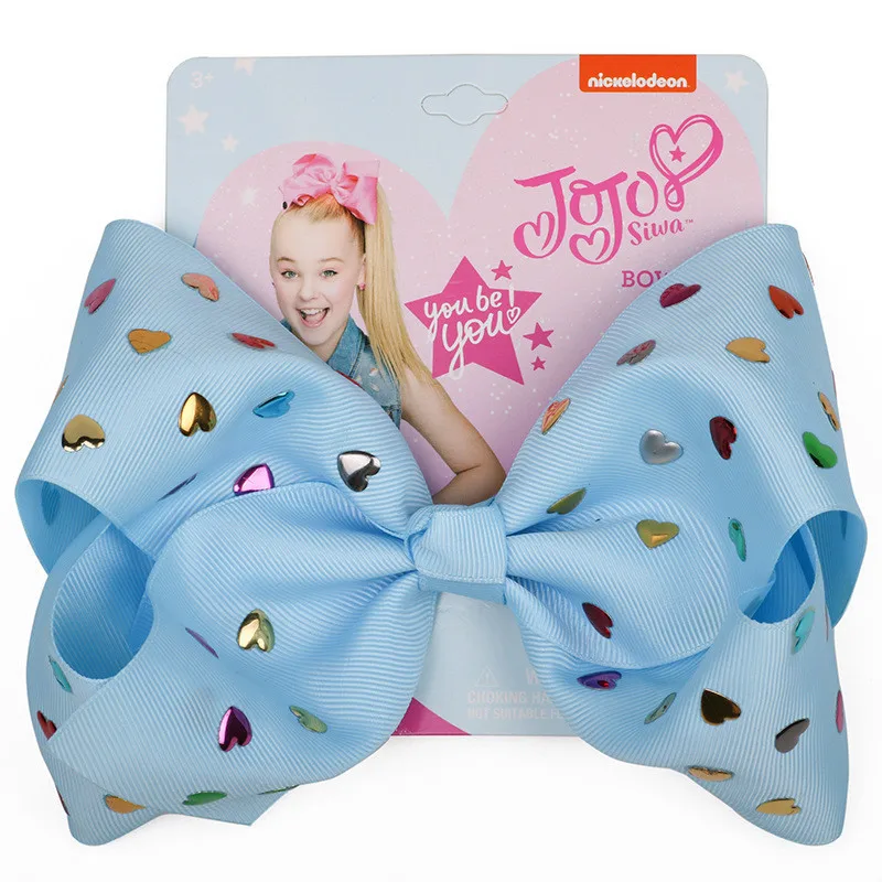 " jojo siwa заколка для волос для малышей Большой Jojo бант зажим для волос ручной работы Crtstal лента для волос со шпилькой аксессуары для плетения волос для детей - Цвет: B4