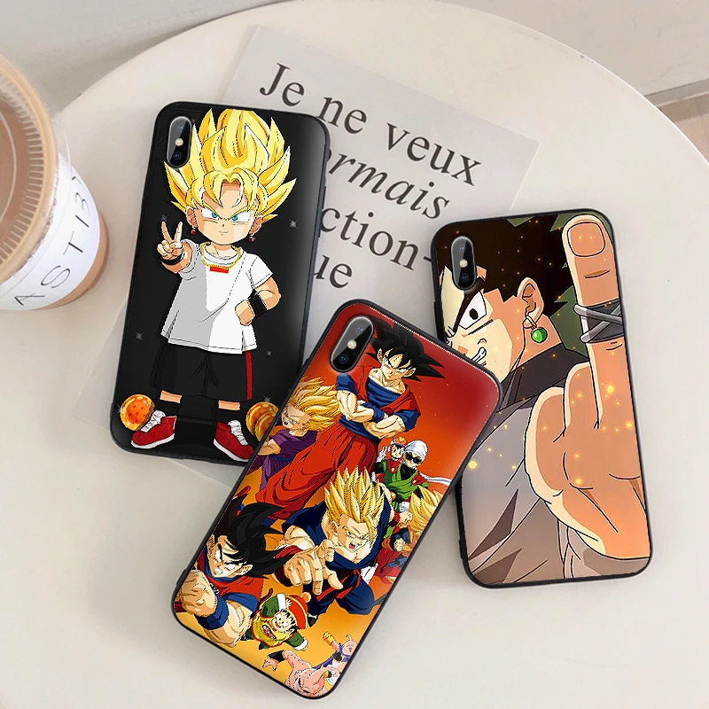 Мяч Дракон аниме Гоку Мягкий силиконовый чехол для iPhone X XS Max XR 7 8 6 6s Plus TPU задняя