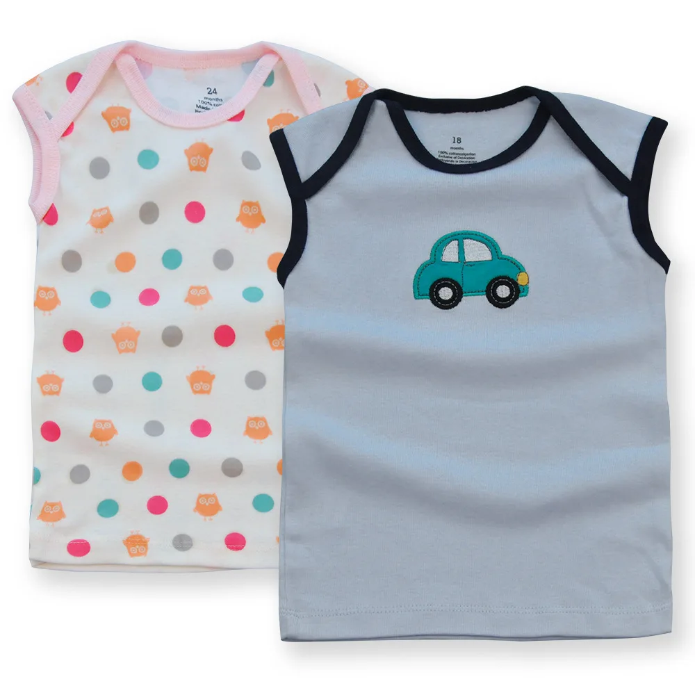 Майка хлопковая детская для мальчиков и девочек 5 упаковок | Детская одежда обувь