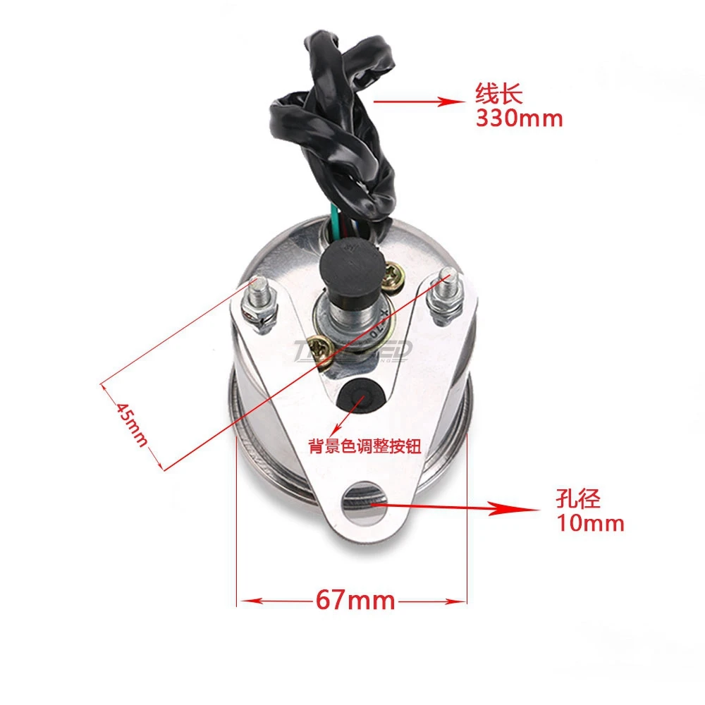 Универсальный Цифровой мотоциклетный техометр TKSPEED спидометр одометр датчик
