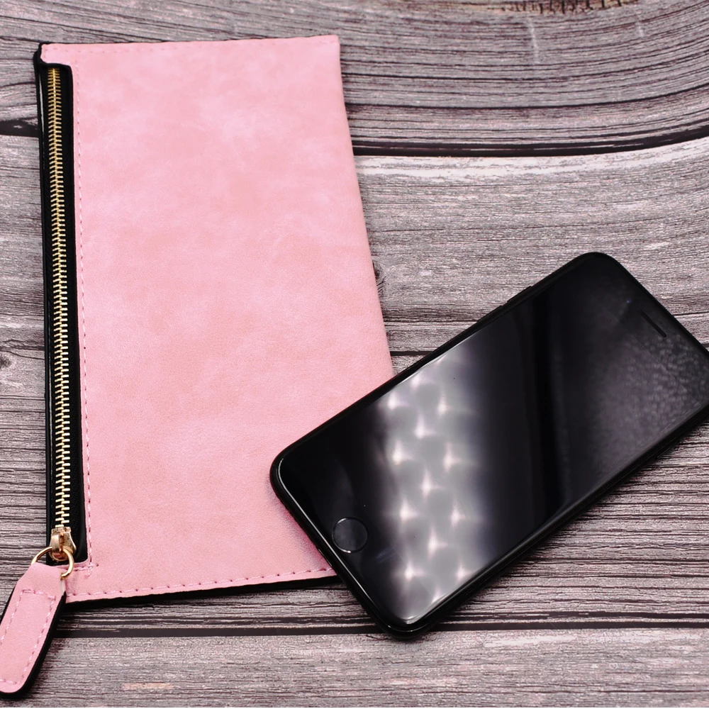 Длинный кошелек женские кошельки простые на молнии черный белый серый красный