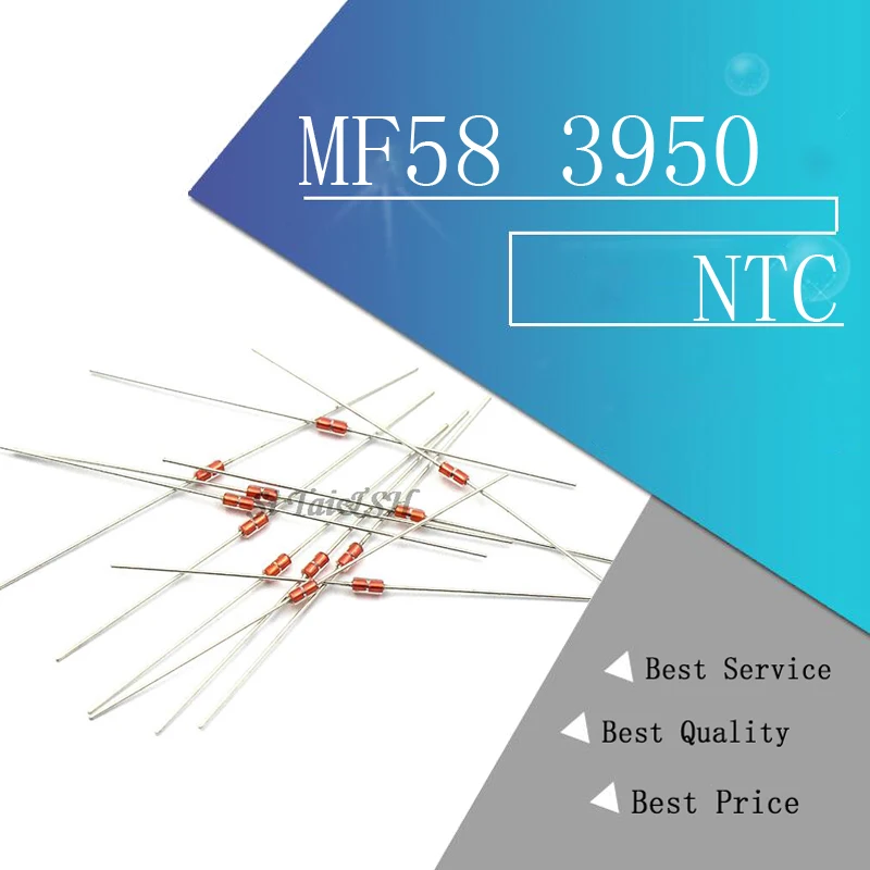 20 шт. терморезистор NTC MF58 3950 5% B 2K 5K 10K 20K 50K 100K 200K 500K Ом|Резисторы| |