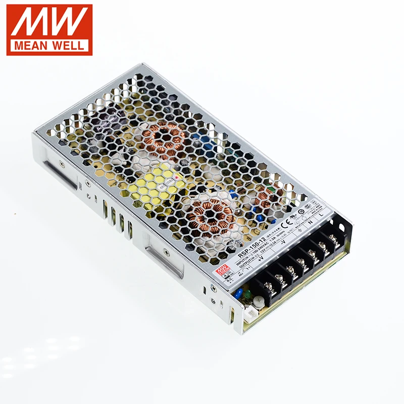 Светодиодное освещение MEAN WELL RSP-150 Series DC3.3V 5V 7 5 V 12V 13 15V 24V 27V 48V 150W с функцией PFC